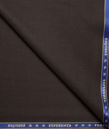 Raymond  Solids 20% Merino Wool Suiting Fabric (Dark Chocolate Brown)