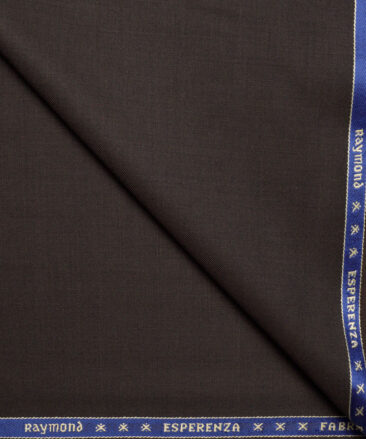 Raymond  Solids 20% Merino Wool Suiting Fabric (Dark Chocolate Brown)