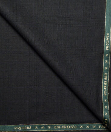 Raymond  Checks 20% Merino Wool Suiting Fabric (Dark Grey)