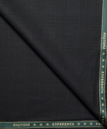 Raymond  Checks 20% Merino Wool Suiting Fabric (Dark Grey)