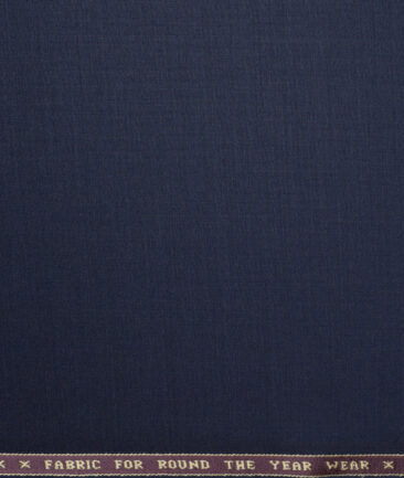 Raymond  Solids 20% Merino Wool Suiting Fabric (Dark Royal Blue)