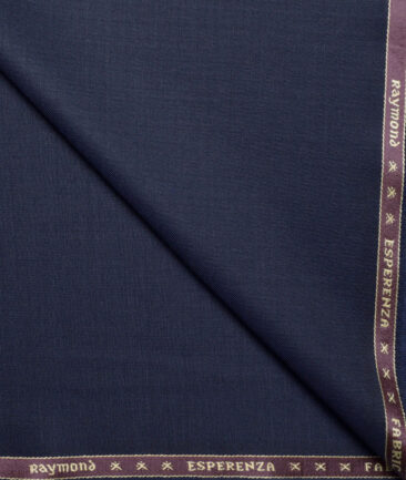 Raymond  Solids 20% Merino Wool Suiting Fabric (Dark Royal Blue)