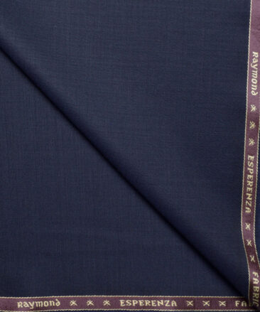 Raymond  Solids 20% Merino Wool Suiting Fabric (Dark Royal Blue)