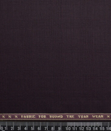 Raymond  Checks 20% Merino Wool Suiting Fabric (Dark Wine)