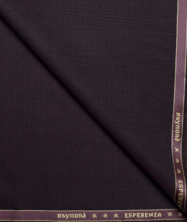 Raymond  Checks 20% Merino Wool Suiting Fabric (Dark Wine)