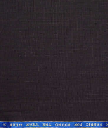 Raymond  Structured 20% Merino Wool Suiting Fabric (Dark Wine)
