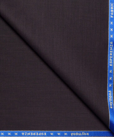 Raymond  Structured 20% Merino Wool Suiting Fabric (Dark Wine)