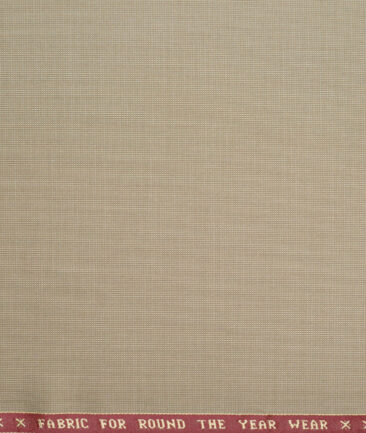 Raymond  Structured 20% Merino Wool Suiting Fabric (Fawn Beige)
