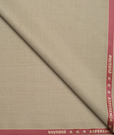 Raymond  Structured 20% Merino Wool Suiting Fabric (Fawn Beige)