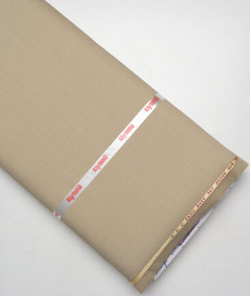 Raymond  Structured 20% Merino Wool Suiting Fabric (Fawn Beige)