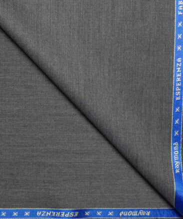 Raymond  Structured 20% Merino Wool Suiting Fabric (Grey)