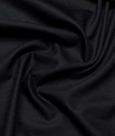 Raymond  Striped 20% Merino Wool Suiting Fabric (Black)