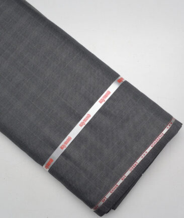 Raymond  Checks 20% Merino Wool Suiting Fabric (Dark Grey)