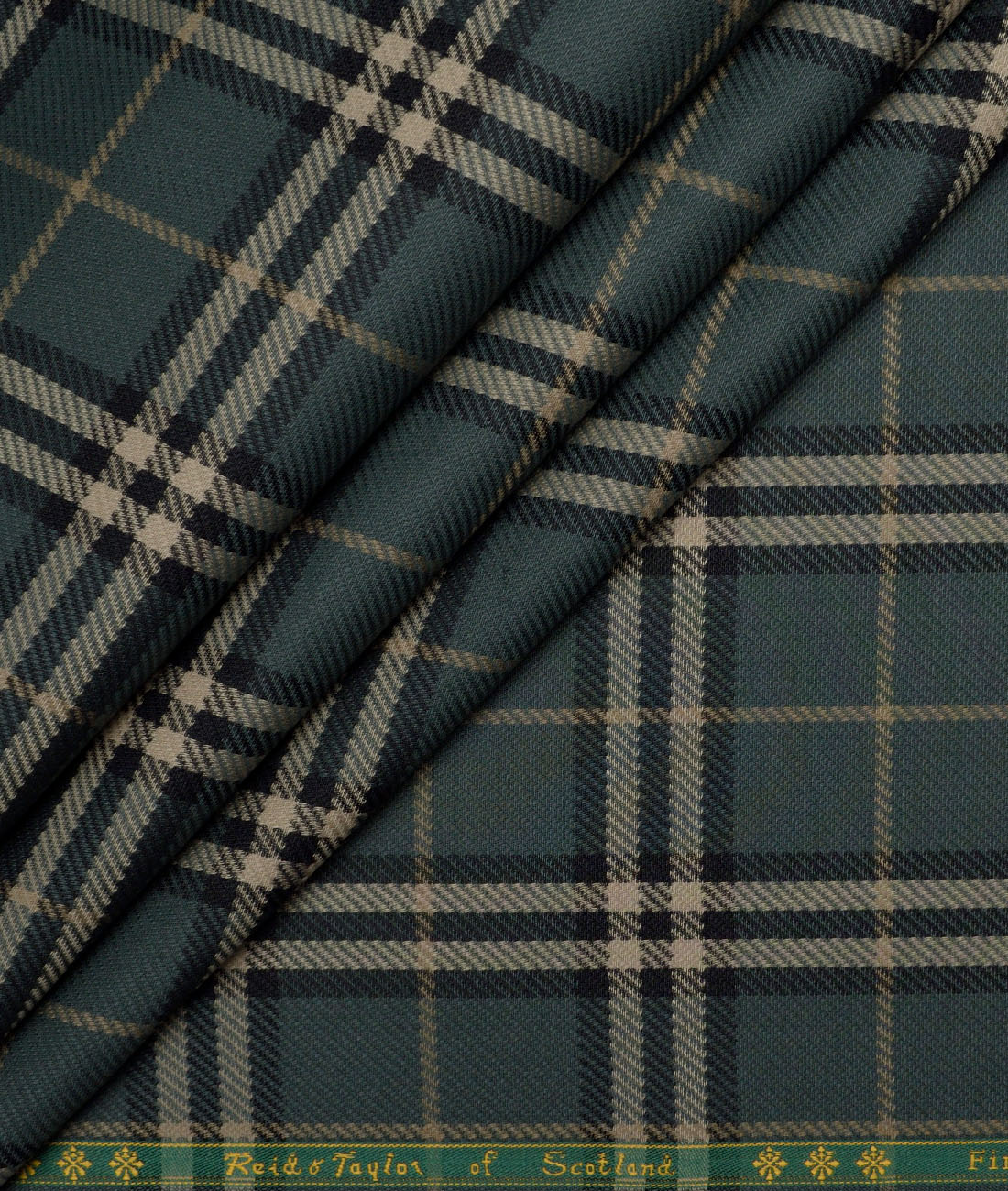 Reid & Taylor Giza Cotton Checks Shirting Fabric (Pine Green) Reid & Taylor Giza Cotton Checks Shirting Fabric (Pine Green)
