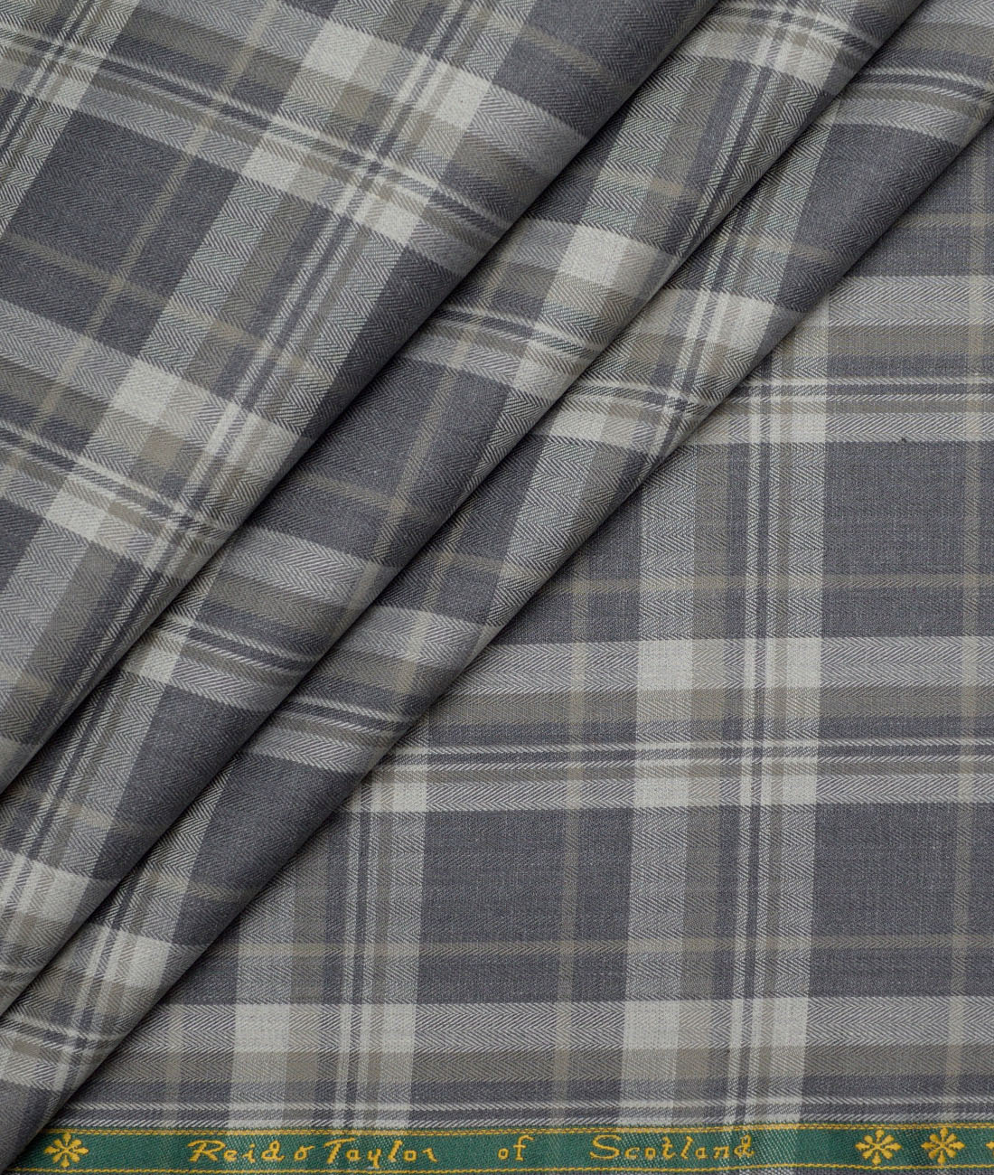 Reid & Taylor Giza Cotton Checks Shirting Fabric (Grey) Reid & Taylor Giza Cotton Checks Shirting Fabric (Grey)