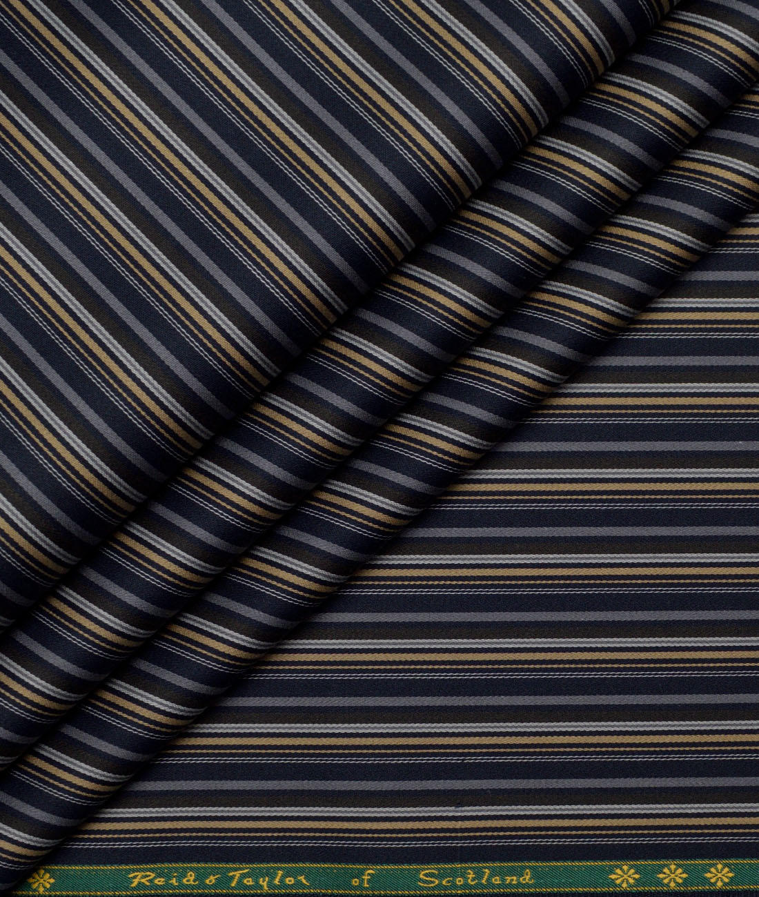 Reid & Taylor Giza Cotton Striped Shirting Fabric (Dark Royal Blue) Reid & Taylor Giza Cotton Striped Shirting Fabric (Dark Royal Blue)