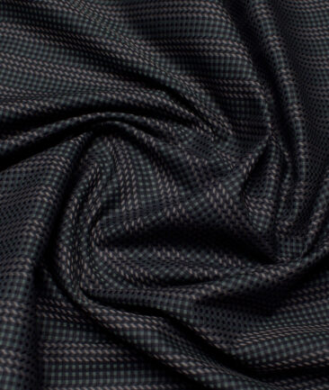 Reid & Taylor  Giza Cotton Striped Shirting Fabric (Green)