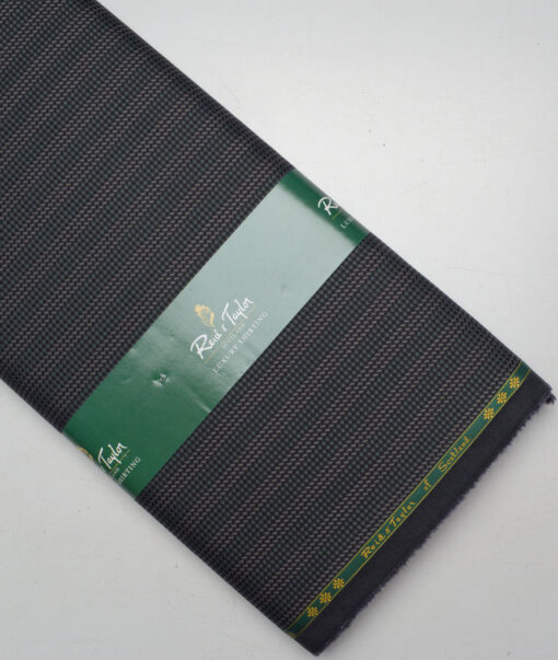 Reid & Taylor  Giza Cotton Striped Shirting Fabric (Green)