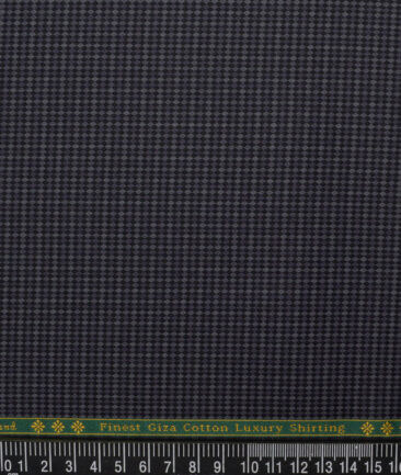 Reid & Taylor  Giza Cotton Structured Shirting Fabric (Grey)
