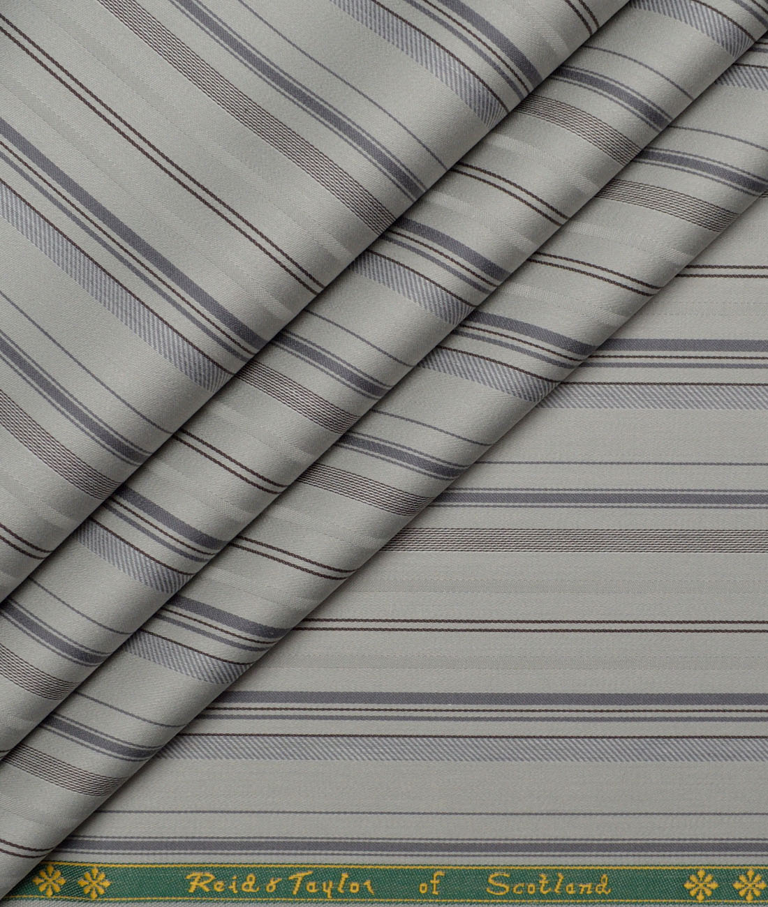 Reid & Taylor Giza Cotton Striped Shirting Fabric (Light Pista Green) Reid & Taylor Giza Cotton Striped Shirting Fabric (Light Pista Green)