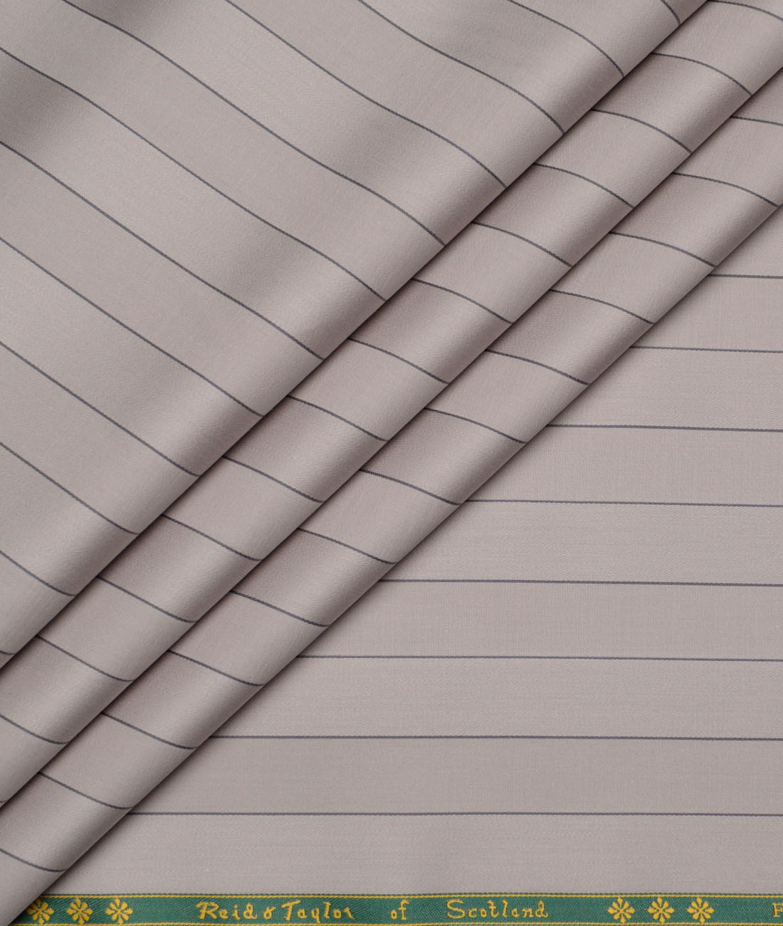 Reid & Taylor Giza Cotton Striped Shirting Fabric (Light Brown) Reid & Taylor Giza Cotton Striped Shirting Fabric (Light Brown)