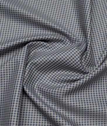 Reid & Taylor  Giza Cotton Structured Shirting Fabric (Light Grey)