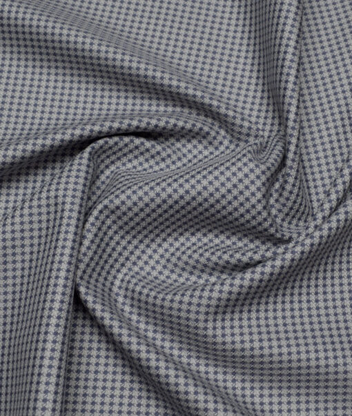 Reid & Taylor  Giza Cotton Structured Shirting Fabric (Light Grey)