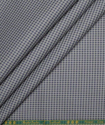 Reid & Taylor  Giza Cotton Structured Shirting Fabric (Light Grey)