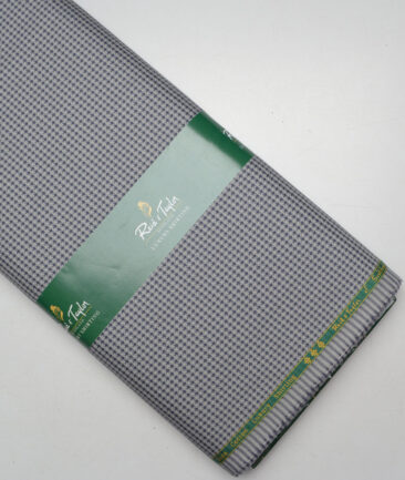 Reid & Taylor  Giza Cotton Structured Shirting Fabric (Light Grey)