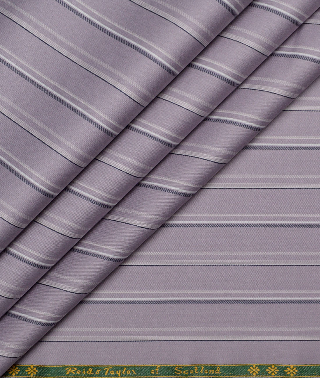 Reid & Taylor Giza Cotton Striped Shirting Fabric (Light Purple) Reid & Taylor Giza Cotton Striped Shirting Fabric (Light Purple)