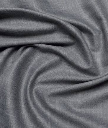 Simone Federico & Figli Italy Super 110's Checks 20% Merino Wool Suiting Fabric (Light Grey)
